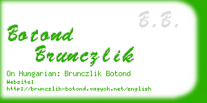 botond brunczlik business card